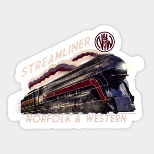 The Sublime Norfolk And Western Streamliner Locomotive Sticker